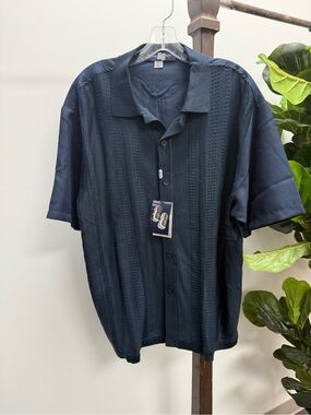 Classic Michael Irvin Navy Short-Sleeve Knit Shirt - Unbranded